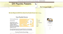 Desktop Screenshot of diypsychicpowers.com