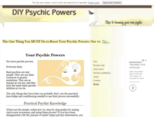 Tablet Screenshot of diypsychicpowers.com